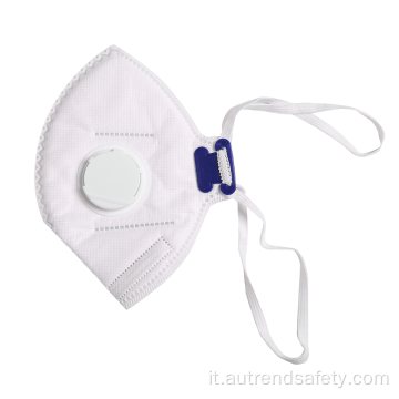 Maschera facciale per respiratore antipolvere industriale KN95 industriale Protezione della bocca della valvola